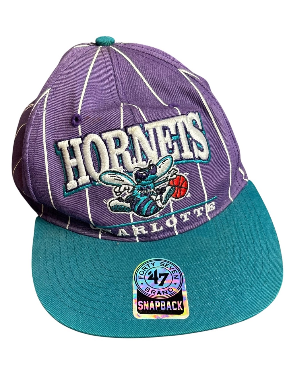 forty seven 47 charlotte hornets nba vintage logo snapback hat